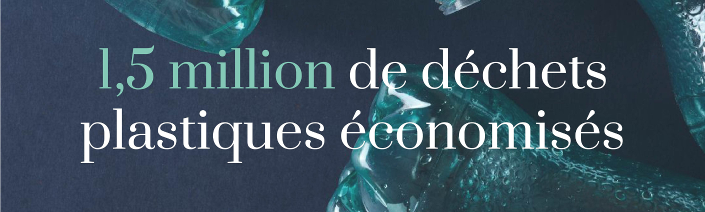 Grâce à vous, plus de 1,5 million de déchets plastiques évités 